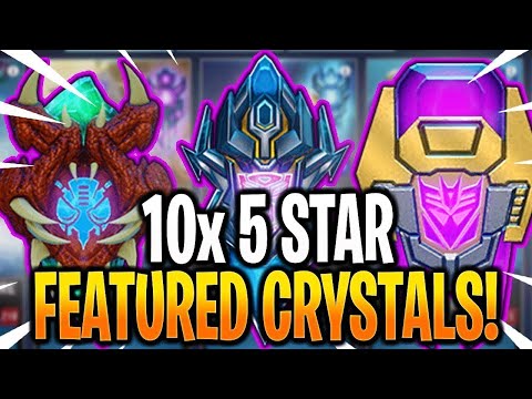 *NEW* 10x 5 STAR FEATURED CRYSTAL OPENING! - Transformers: Forged To Fight