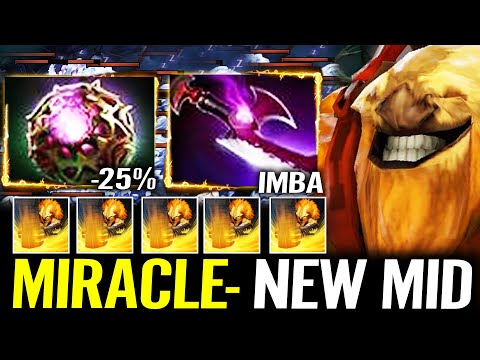 MIRACLE [Earthshaker] New Favourite Hero Mid Aggressive Plays Dota 2