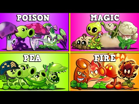 Random 4 Best Team Plants Battlez - Who Will Win? - PvZ 2 Team Plant vs Team Plant