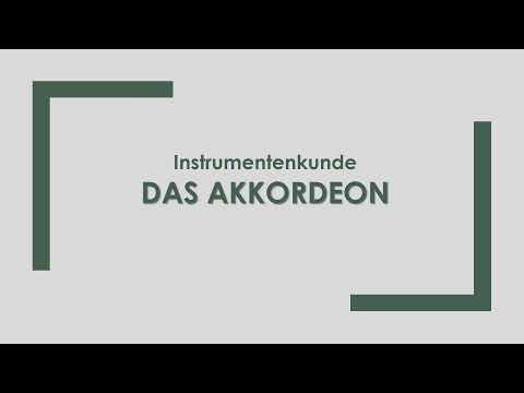 Musik: Das Akkordeon einfach und kurz erklärt