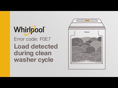 Whirlpool Washer Error Code F0e7