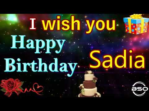 Happy Birthday to Saida | Sadia Birthday Status | Sadia Birthday Cake