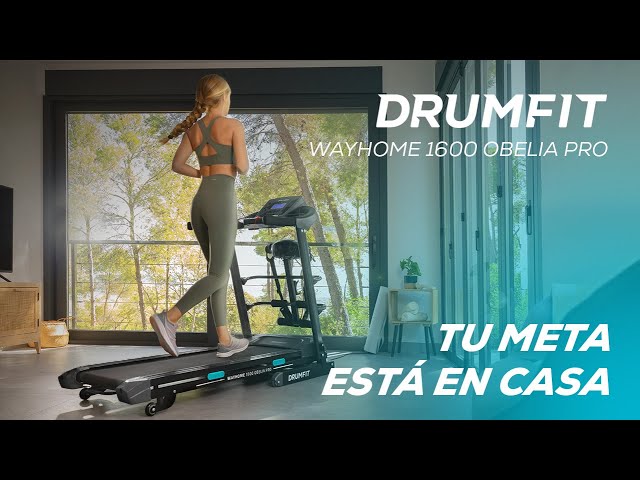 Tapis de course Cecotec DrumFit WayHome 1600 Obelia Ultraflex Pro pliable 1500 W 16 km/h LCD video