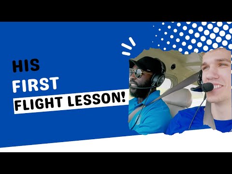 His First Flight Lesson! | Discovery Flight