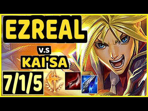 CROWNSHOT (EZREAL) vs KAI'SA - 7/1/5 KDA BOTTOM ADC CHALLENGER GAMEPLAY - EUW