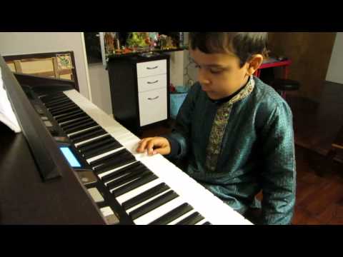 Au Clair de la Lune (Suzuki - book vol. 1) by Satvik (age 6)