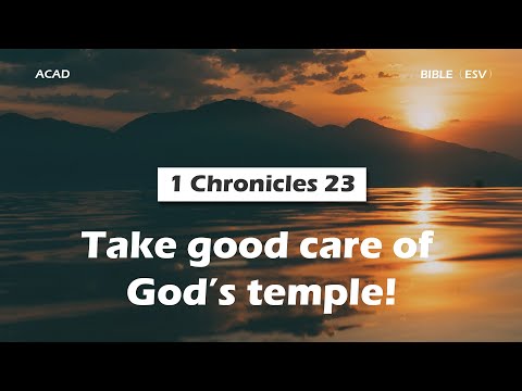 【 1 Chronicles 23 】 Take good care of God’s temple!  ｜ ACAD Bible Reading