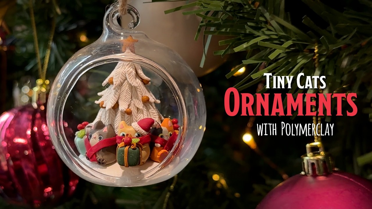 [Special]✨DIY Christmas Ornaments🎄with Polymer Clay!
