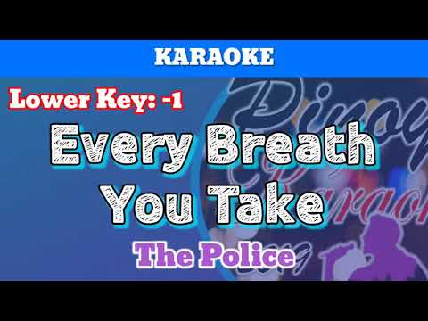 Every Breath You Take by The Police (Karaoke _ Lower Key -1)