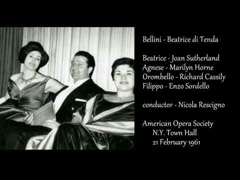 Bellini - Beatrice di Tenda  -  Sutherland, Horne, Cassily, Sordello / Rescigno - N Y, 21 Febr.1961