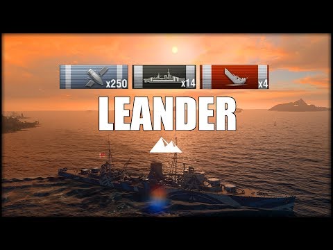 LEANDER, 170k Schaden mit einem T6 KREUZER! - World of Warships | [Division] [Ger] [60fps]