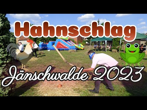 Hahnschlag in Jänschwalde 2023 / Hahnfangen / Froschkarren #brauch #tradition