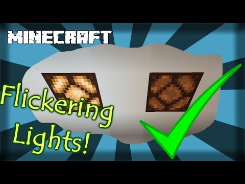 MINECRAFT | How to Make Flickering Lights! 1.15.2