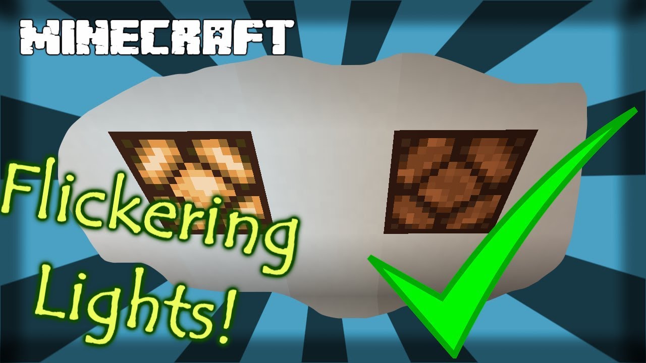 MINECRAFT | How to Make Flickering Lights! 1.15.2