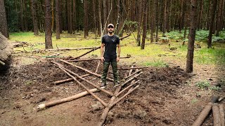 Destroying My Bushcraft Viking House - It was Dangerous