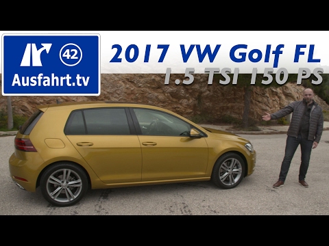 2017 Volkswagen Golf 1.5 TSI 150 PS MoPf / Facelift - Fahrbericht der Probefahrt, Test, Review