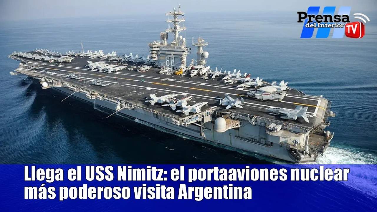 USS Nimitz llega a Argentina: Portaaviones nuclear y maniobras en Mar del Plata