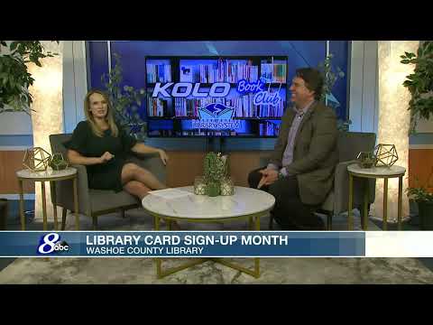KOLO 8 with Washoe County Library Director Jeff Scott promoting Library Card Sign Up Month and New B