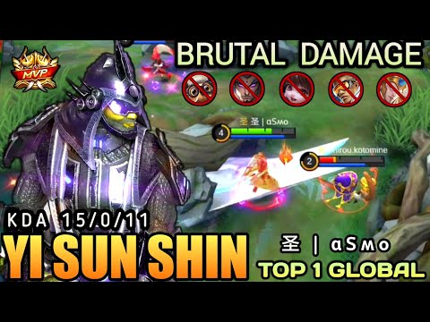 Yi Sun Shin Underrated Marksman!! 15 Kills No Mercy Perfect Plays - Top 1 Global YSS 圣 | ɑՏʍօ ~ MLBB