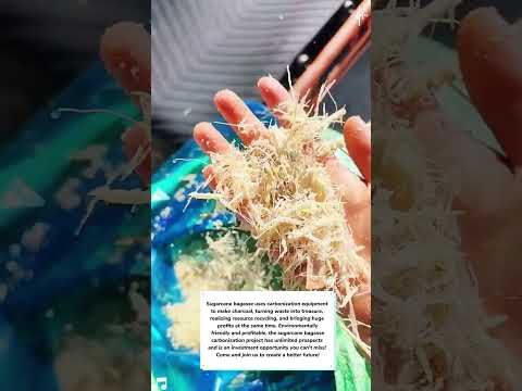 How to make charcoal from sugarcane bagasse?