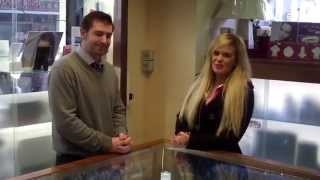 preview picture of video 'Bray Town Centre - Claire meets Sean Doyle from O 'Kelly's Jewellers'