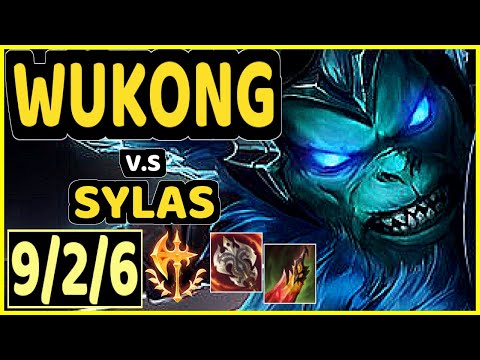 HARAMBE (WUKONG) vs SYLAS - 9/2/6 KDA TOP GAMEPLAY - NA Ranked DIAMOND