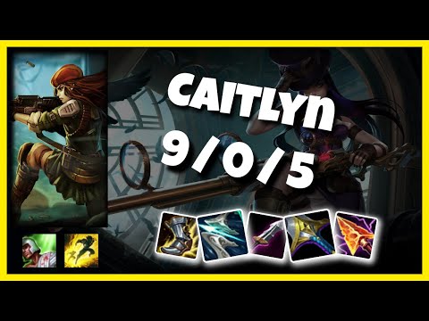 Caitlyn Gameplay Challenger Replay S11 - 11.4 Bot Lane (9/0/5) - NA
