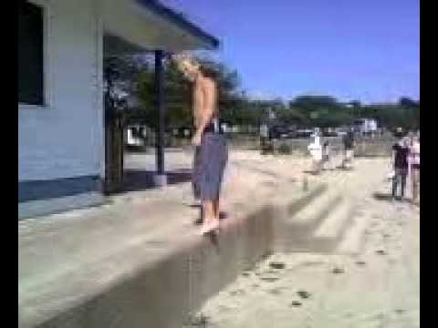 Backflip onset beach