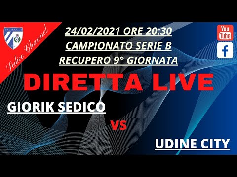 GIORIK SEDICO VS UDINE CITY - RECUPERO 9 ° Giornata Campionato Nazionale Serie B