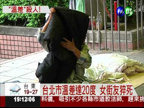 "溫差20度"殺人! 女街友猝死