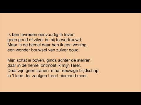 A100 Ik ben tevreden eenvoudig te leven