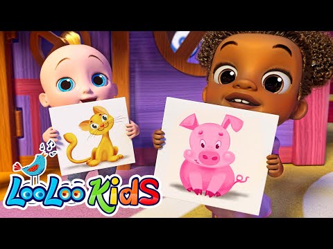 🐾 Animal Sounds + 1 Hour Compilation of Children's Favorites - Kids Songs by LooLoo Kids  🎶