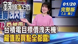 【錢線百分百】20260120完整版(上集)《發展AI用電暴增! 電力基建全面啟動!  台積電目標價洩天機! 權值股買點全都露! 》│非凡財經新聞│