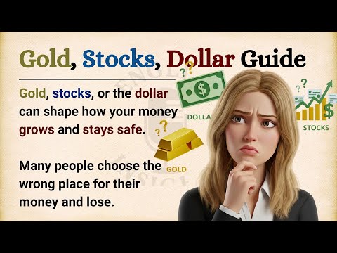 Gold, Stocks, or USD? Where to Invest Your Money | Learn English (A2-B1) | English Insights