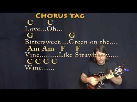 Strawberry Wine (Deana Carter) Mandolin Cover Lesson in C with Chords/Lyrics