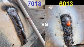 7018 welding  vs 6013 welding