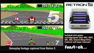 Mario Kart (SNES) on a Retron 5