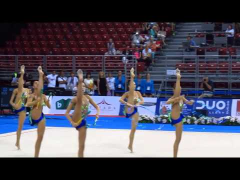 Team Bulgaria 6 clubs + 2 hoops finals, RG Dundee WC Sofia Aug 16 2015