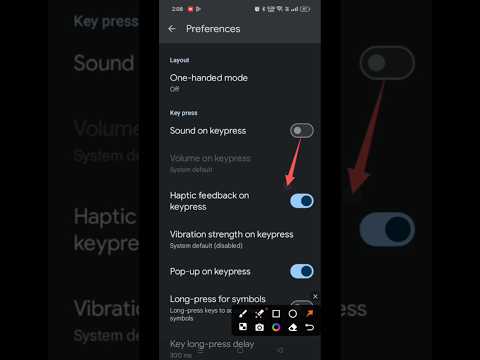 How to off vibration in keyboard in android