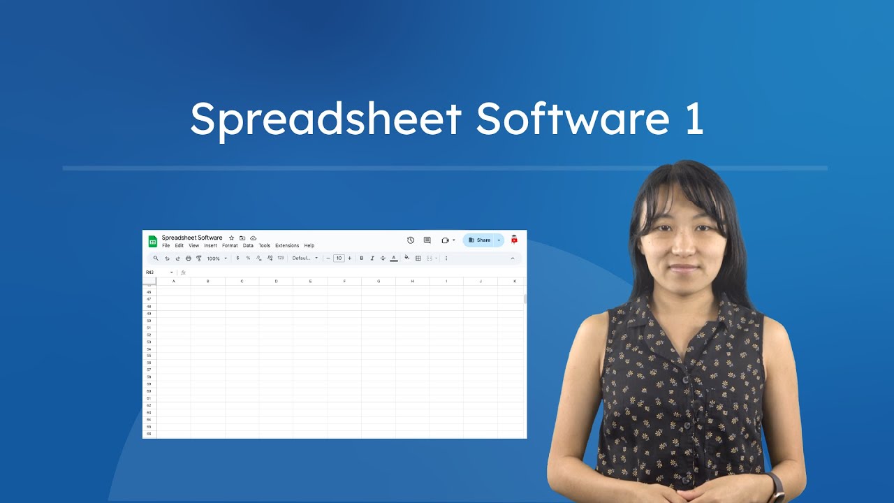 Spreadsheet Software 1 - How to Use Spreadsheets