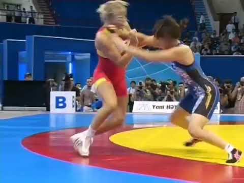 55 kg. Ida Karlsson (SWE) vs Saori Yoshida (JPN) Final, World Champ. 2007-Baku (AZE)