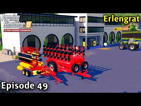 FS19 Timelapse - Alpine DLC Erlengrat Ep 49 NEW CULTIVATOR & NEW PLANTER