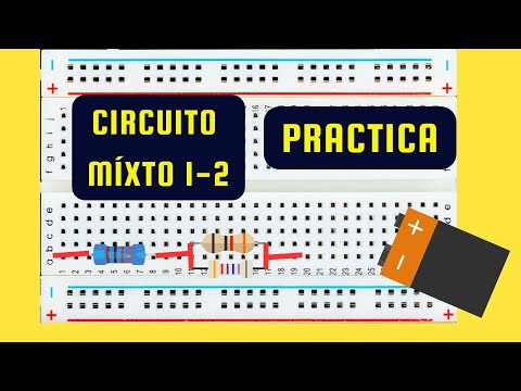 Práctica de circuito mixto de resistencias con medida de tensión intensidad y resistencia