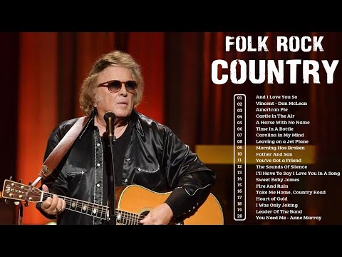 DonMclean Greatest Hits Full Album - Folk Rock And Country Collection 70's/80's/90's Don Mclean🎵