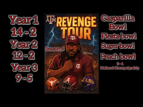 🏈LIVE 🏈TEXAS A&M 🏈ONLINE DYNASTY🏈OFFSEASON 🏈YEAR 4