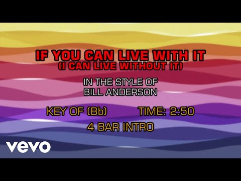 If You Can Live With It - Bill Anderson