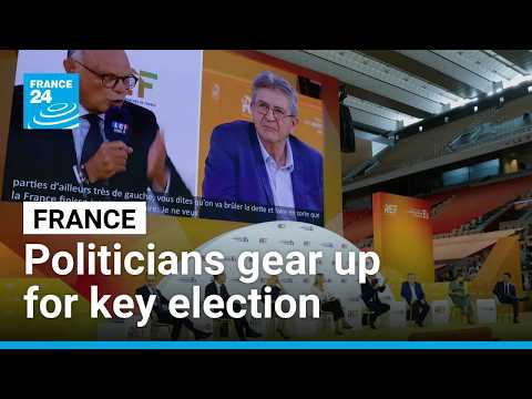 France's politicians look to close gap with far right ahead of key election