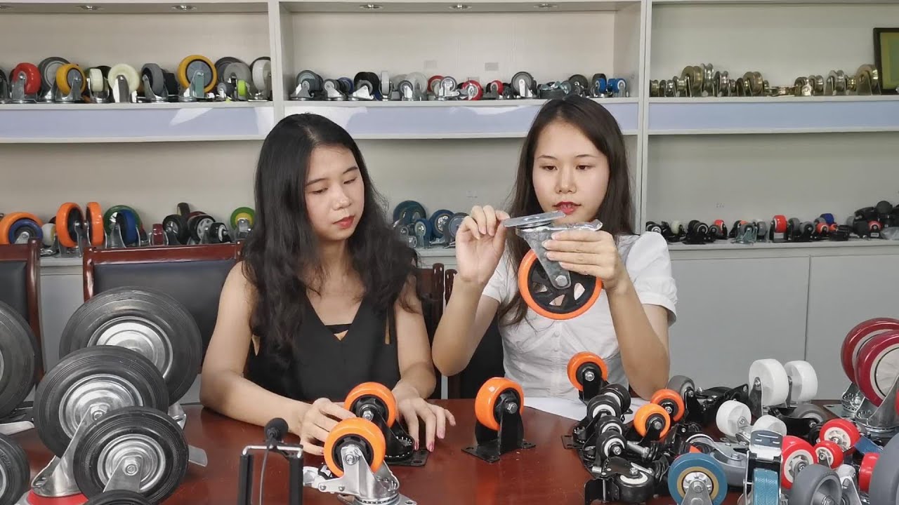 Our medium duty orange pvc casters