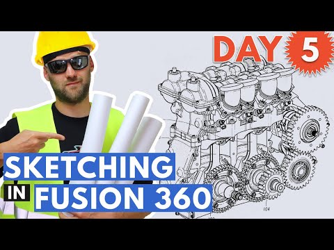 Sketching in Fusion 360 For Beginners - Day 5