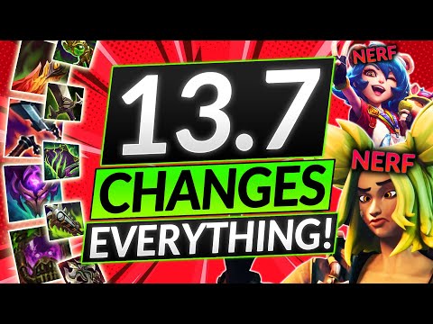 NEW PATCH 13.7 is MENTAL! - HUGE CHAMPION + ITEM BUFFS and NERFS - LoL Meta Guide